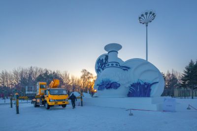 雪博会开园前日园内雪景抢先看1