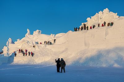 雪博会开园前日园内雪景抢先看2