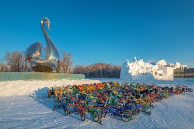 雪博会开园前日园内雪景抢先看2