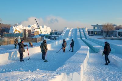 雪博会开园前日园内雪景抢先看2