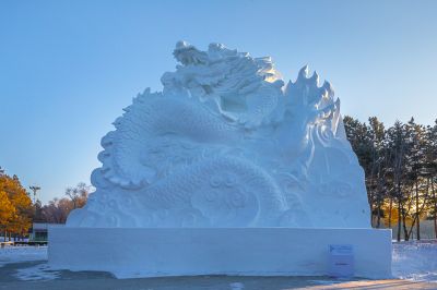雪博会开园前日园内雪景抢先看2