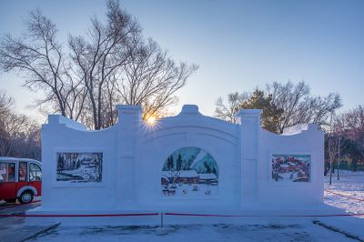 雪博会开园前日园内雪景抢先看2