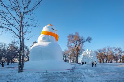 雪博会开园前日园内雪景抢先看2