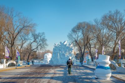 雪博会开园前日园内雪景抢先看2