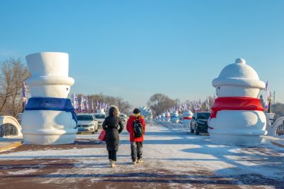 雪博会开园前日园内雪景抢先看2