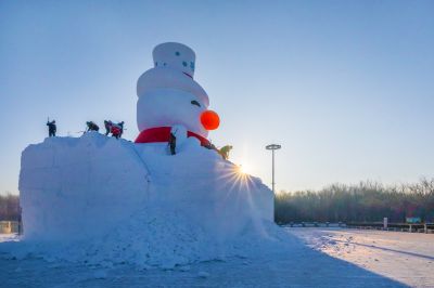 雪博会开园前日园内雪景抢先看2