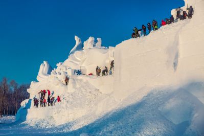 雪博会开园前日园内雪景抢先看3