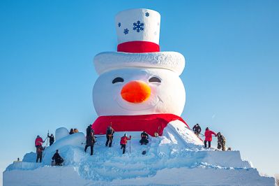 雪博会开园前日园内雪景抢先看3