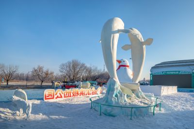 雪博会开园前日园内雪景抢先看3