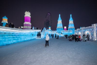 哈尔滨冰雪大世界夜景
