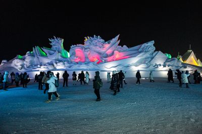 哈尔滨冰雪大世界夜景
