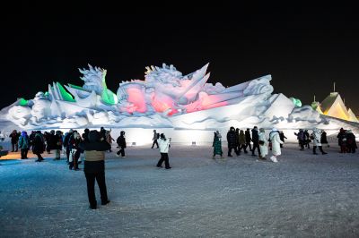 哈尔滨冰雪大世界夜景