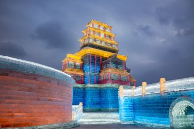 冰雪大世界夜景美
