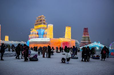 冰雪大世界夜景美