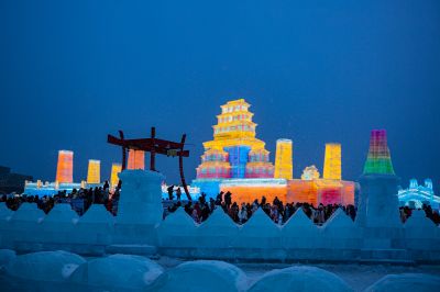 冰雪大世界夜景美