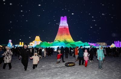 冰雪大世界夜景美