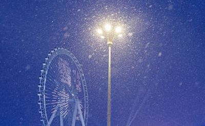 2024年冰雪大世界闭园前一天-下雪