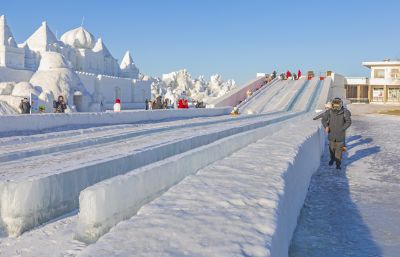 即将闭园的太阳岛雪博会