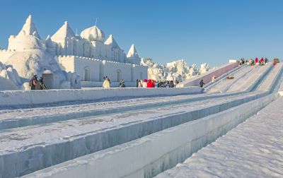 即将闭园的太阳岛雪博会