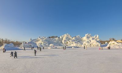即将闭园的太阳岛雪博会
