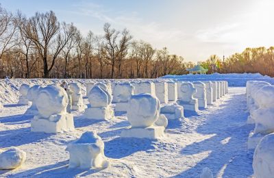 即将闭园的太阳岛雪博会
