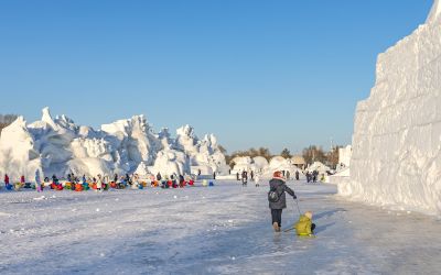 即将闭园的太阳岛雪博会
