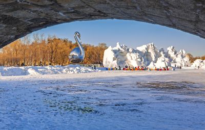 即将闭园的太阳岛雪博会