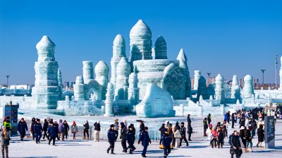 2024年第25姐哈尔滨冰雪大世界白天航拍