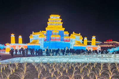 2024年第25姐哈尔滨冰雪大世界白天航拍
