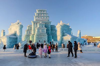 2024年第25姐哈尔滨冰雪大世界白天航拍