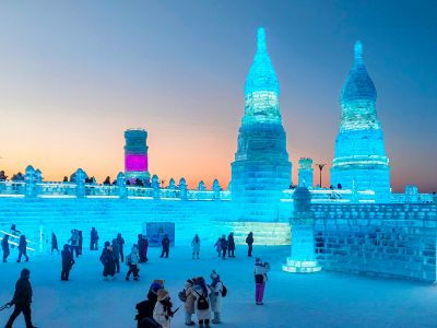 2024年第25姐哈尔滨冰雪大世界白天航拍