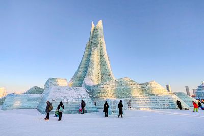 2024年第25姐哈尔滨冰雪大世界白天航拍