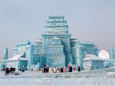 2024年第25姐哈尔滨冰雪大世界白天航拍