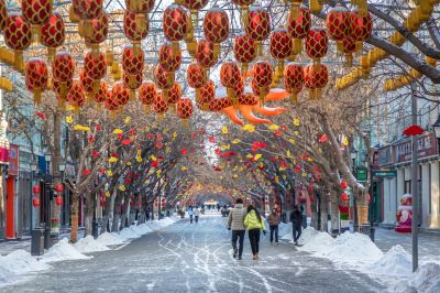 冰城春雪后