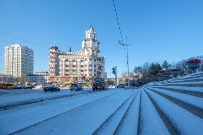 春雪后斯大林公园江畔