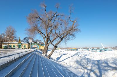春雪后斯大林公园江畔
