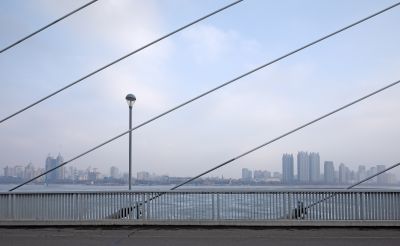 太阳岛初春江畔景色