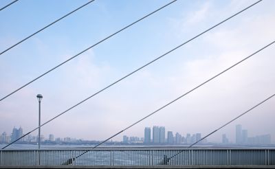 太阳岛初春江畔景色