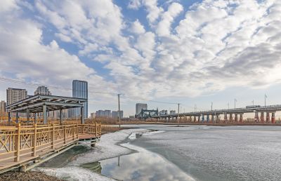 外滩湿地初春景色