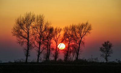 晚霞 落日