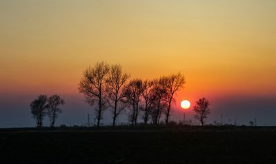 晚霞 落日