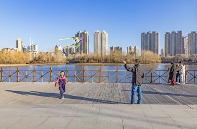 初春的体育公园