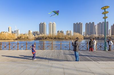 初春的体育公园
