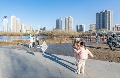 初春的体育公园