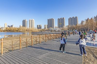 初春的体育公园