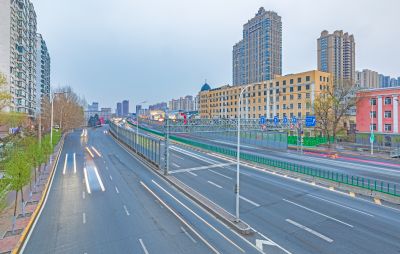 和兴路夜色春花