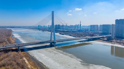 哈尔滨松浦大桥航拍