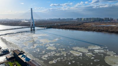 哈尔滨松浦大桥航拍