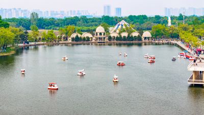航拍—太阳岛公园