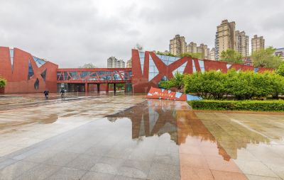 雨中的金河公园
